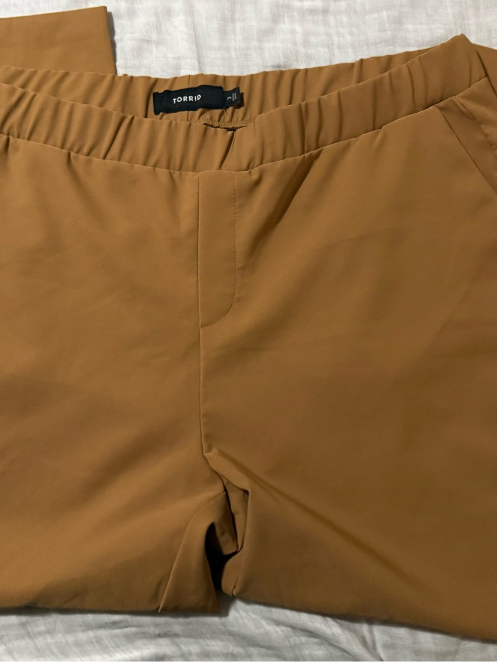 Torrid Stretch Pull-On Slacks in Caramel